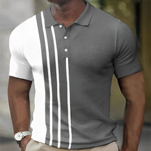 Gregory - Polo Hemd Mit Stylischen Streifen – Grau