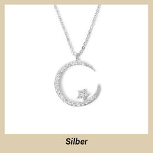 LunaGlanz™ Strahlendes Himmlisches Halsband – Silber