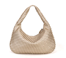 Rosalind - Einzigartige, handgewebte Schultertasche – Gold