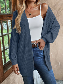 Lässiger Woll Strickcardigan für Damen | Perfekt für den Alltag – Cyan