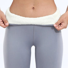 Rillie - Erhöhte Komfort-Leggings aus dickem Samt mit hoher Taille – Grau