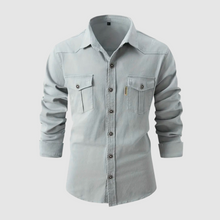 Laurens - Trendige Bluse für Männer – Grau