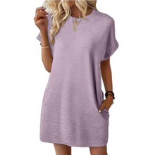Elviaa – Elegantes Minikleid Mit Tasche – Violett