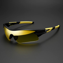 VeloShade – Verspiegelte Rundum Schützende Sport Fahrradsonnenbrille – Sonnenaufgangsschwarz
