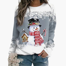Juliana | Schneemann Weihnachtspulli – Grau