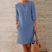 Tina - Stilvolles Damen Freizeit Kleid – Hellblau
