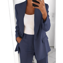 Alexes - Damenanzug mit Blazer und Hose – Marineblau