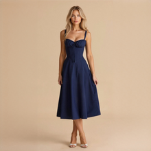 Liana - Schickes Midikleid – Marineblau