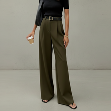 Marlene - Stylische Hose mit weitem Schnitt – Grün