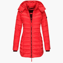 Melina | Daunenjacke mit Kapuze – Rot