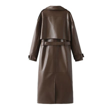 Stilvolle Vegane Leder Damenjacke - Viviette – Braun