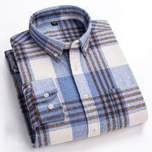 Rothwell Zeitloses Baumwoll-Flanellhemd – Hellblau