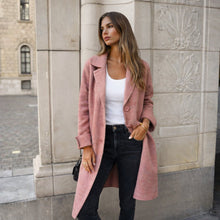 Annita - Eleganter Mantel Mit Knopfleiste – Rosa