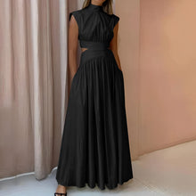 Isabella - Stilvolles Ärmelloses Kleid – Schwarz