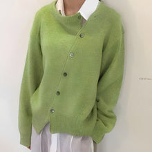 Martha - Kuschelige Kaschmir-Strickjacke – Grün
