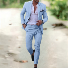 Danilo™ - Eleganter Herren Anzug (Sakko+Hose) – Hellblau