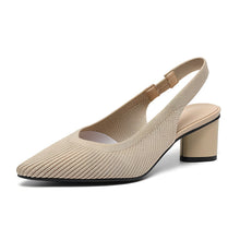 Dannon - Stilvolle Slingback-Absatzsandalen – Beige