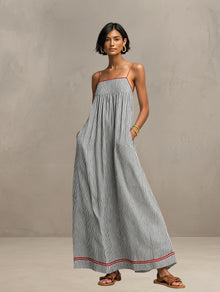 Janne | Sommer-Maxikleid – Schwarz