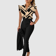 Ginevra - Zweiteiliges Boho-Set mit weicher Haptik – Schwarz
