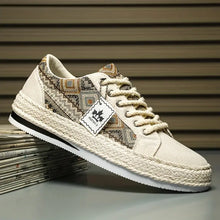 Bradly - Modische Niedrig Oben Turnschuhe – Beige