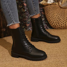 Rawert – Bequeme Schnür Stiefeletten – Schwarz