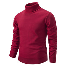 Jaxson - Rollkragenpullover aus Samt in schmaler Passform – Leuchtend Rot