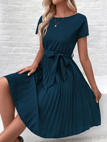 Morgan™ – Damenkleid Elegant Mit Fließendem Schnitt für Vielseitige Anlässe – Pfauenblau