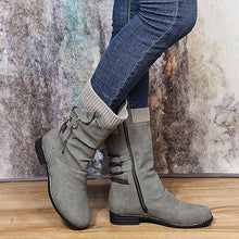 Ysaria | Ortho Zipper Winterstiefel – Grau