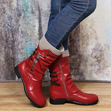 Ysaria | Ortho Zipper Winterstiefel – Rot