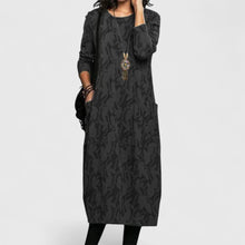 Courtney | Langes, weiches Kleid – Schwarz