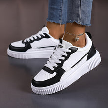 Lässige Allwetter Leichte Modische Sneaker für Damen | Perfekt für den Alltag – Weiß Schwarz