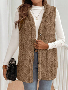 Brielle Damen Weste mit V Ausschnitt – Khaki