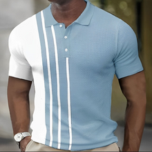 Gregory - Polo Hemd Mit Stylischen Streifen – Blau