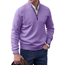 Jones | Eleganter Pullover mit Reißverschluss – Lila