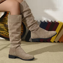 Joliza – Lässige, Wadenhohe Stiefel MIT Niedrigem Absatz – Khaki