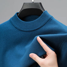 Sian | Kaschmir-Sweater mit geripptem Saum – Blau