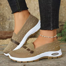Xylah - Bequeme Slip-on-Wanderschuhe – Kaffee