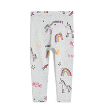 Mädchen Leggings mit zauberhaften Regenbogen- und Einhorn-Motiven Drune – Gelb