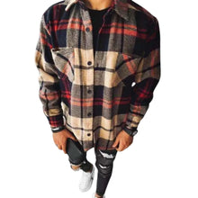 Couture - Kariertes Flanellhemd – Abendrot-Plaid