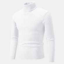 Larry | Stylischer Rollkragenpullover – Weiß
