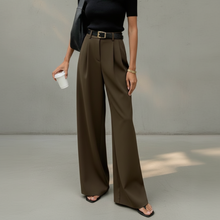 Marlene - Stylische Hose mit weitem Schnitt – Hellbraun