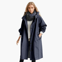 Helga | Wasserabweisender Trenchcoat – Marineblau