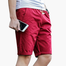 Bequeme Shorts mit Kordelzug für Herren - Freizeitmode – Scharlachrot
