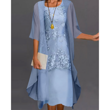 Trisha® | Elegantes zweiteiliges Kleid – Blau