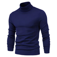 Harvey - Eleganter Rollkragenpullover – Marineblau