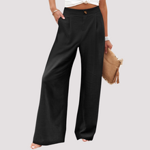 Helen - Lässige Hose mit weitem Bein für Damen – Schwarz 2