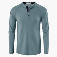 Erik | Klassisches Langarm-T-Shirt – Hellblau