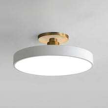 LuxLume | Moderne LED-Deckenleuchte mit edlen Goldakzenten – Weiß