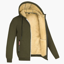 Kapuzen Winterjacke für Herren – Armeegrün