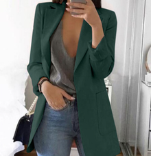 Trendy Damen Blazermantel - Elise – Grün
